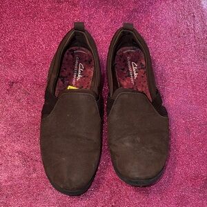 Clarks Men's Dark Brown Slip-On Loafers